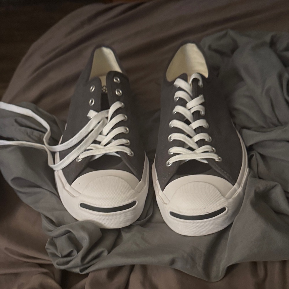 Stylish Gray Canvas Sneakers